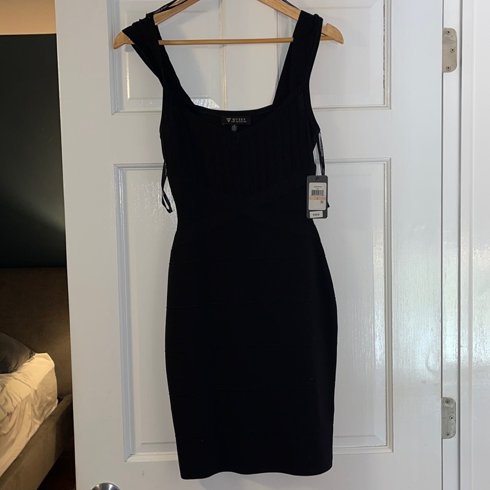 Guess black bodycon dress
